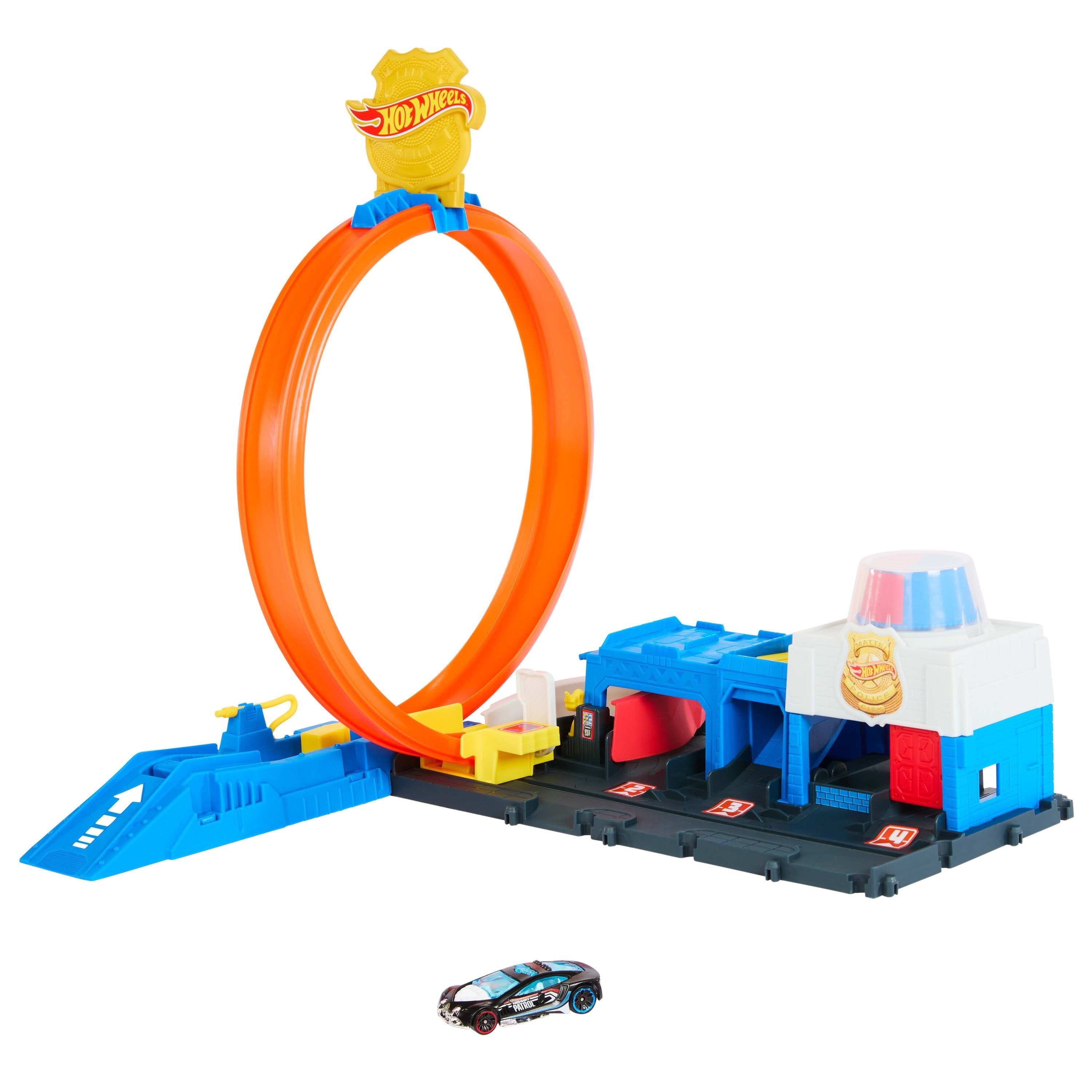 Hot Wheels Hot Wheels City Super Comisaría De Policía, Construcción De Juegos   Jbm71