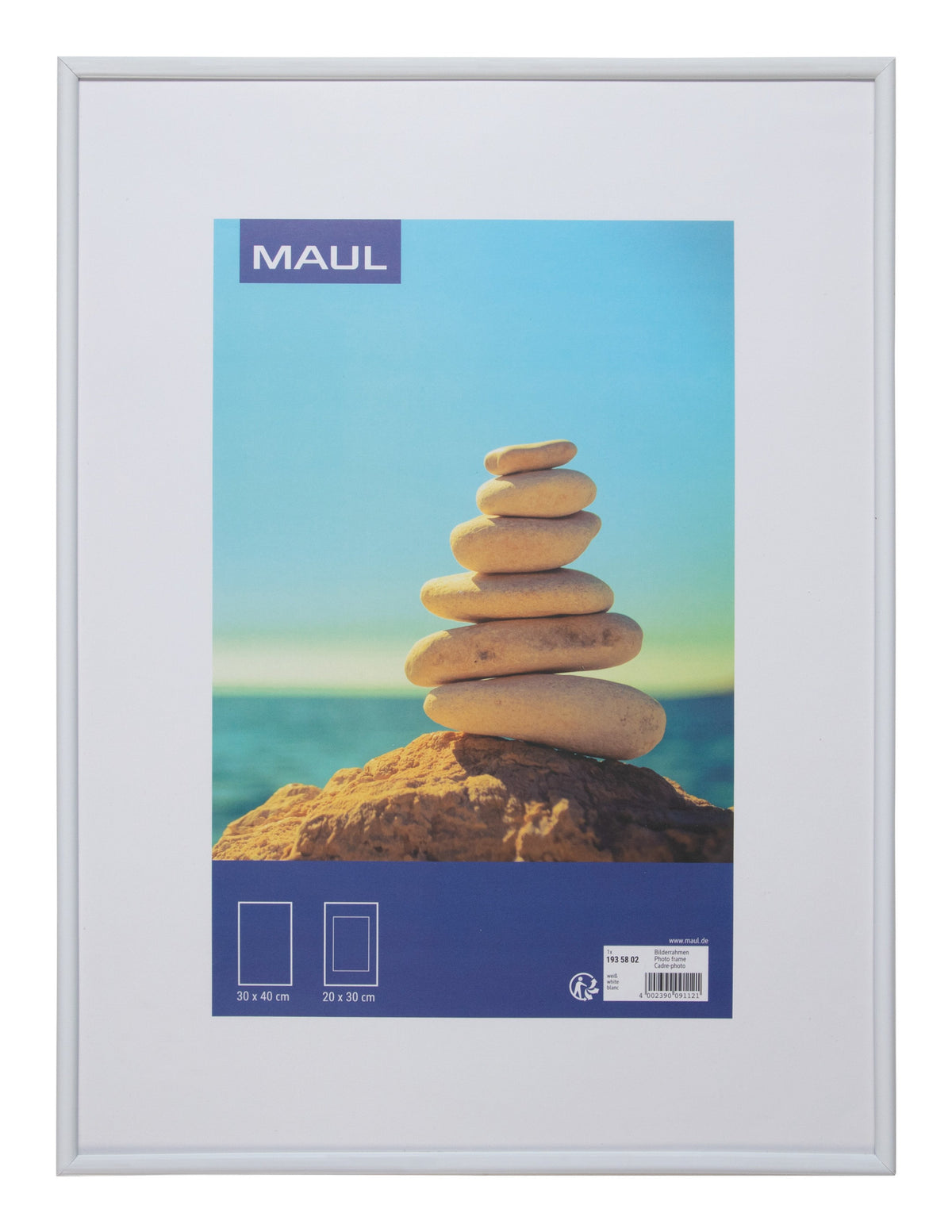 EAN 4002390091121 - MAUL 1935802 marco Expositor de pie retroiluminado Blanco imagen 1