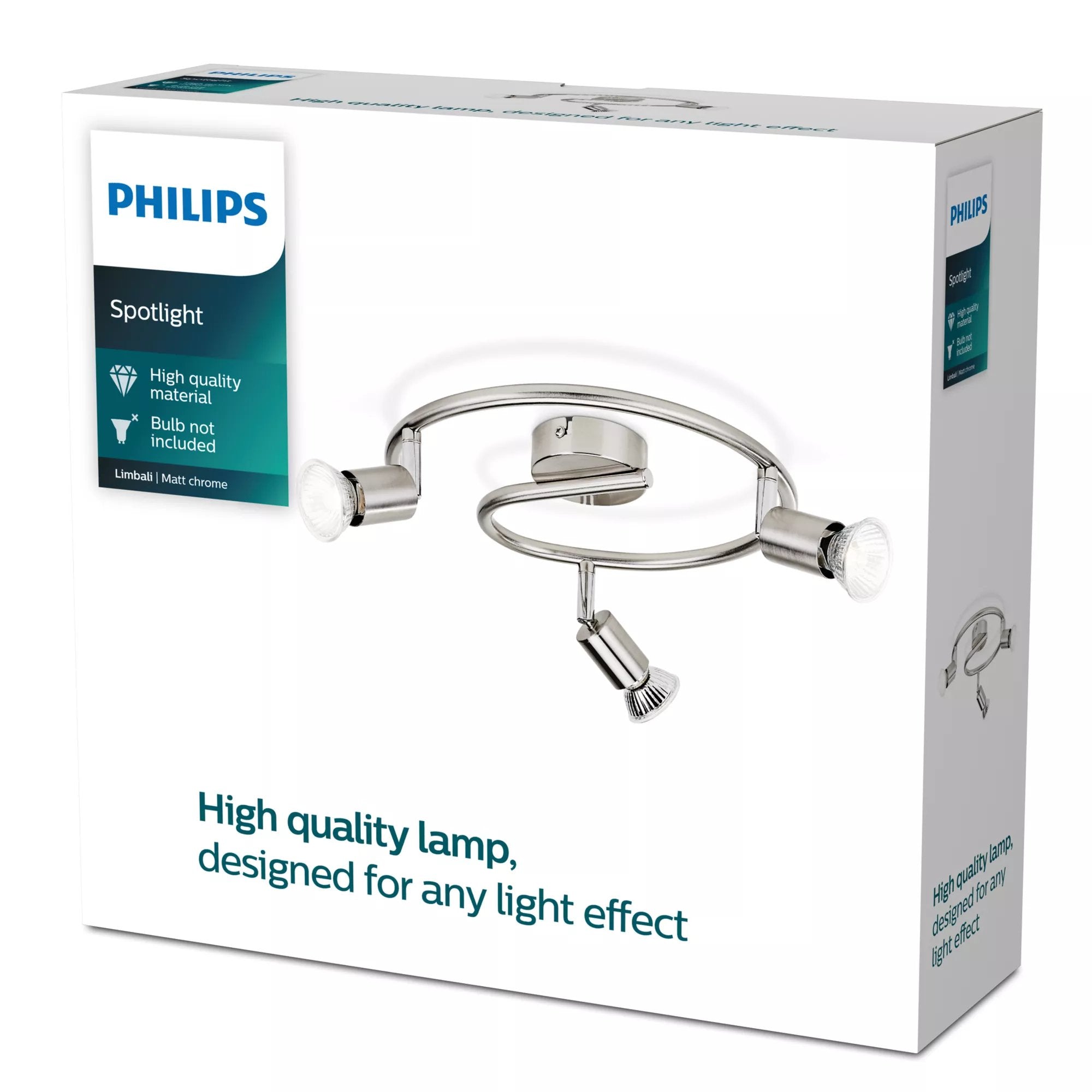 Plafon Circular 3 Elementos Mod. Limbali Gu10 Ø32x13cm Philips