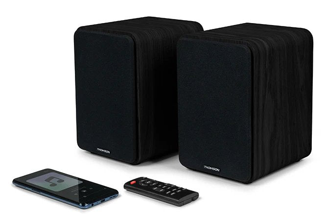 Thomson Ws600duo Altavoces De Estanteria - Potencia Musical 100w -  Color Negro