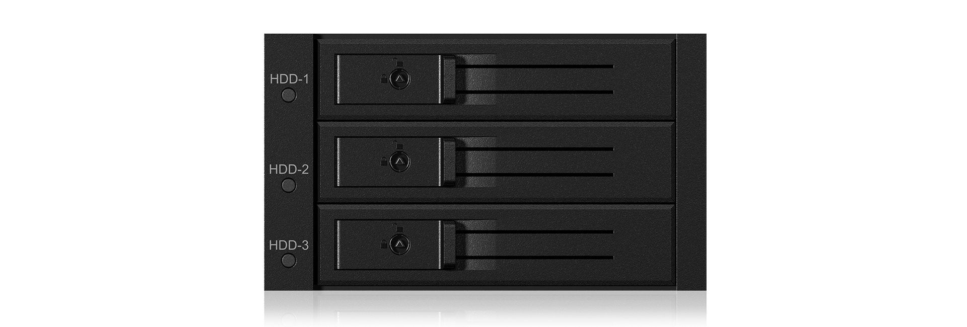 Backplane Icybox 3x3,5" Sata/Sas Hdd/Ssd -> 2x 5,25" Ib-563ssk Retail