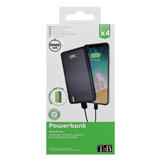 EAN 3303170107331 - T'nB PBU10000 batería externa Polímero 10000 mAh Negro imagen 6