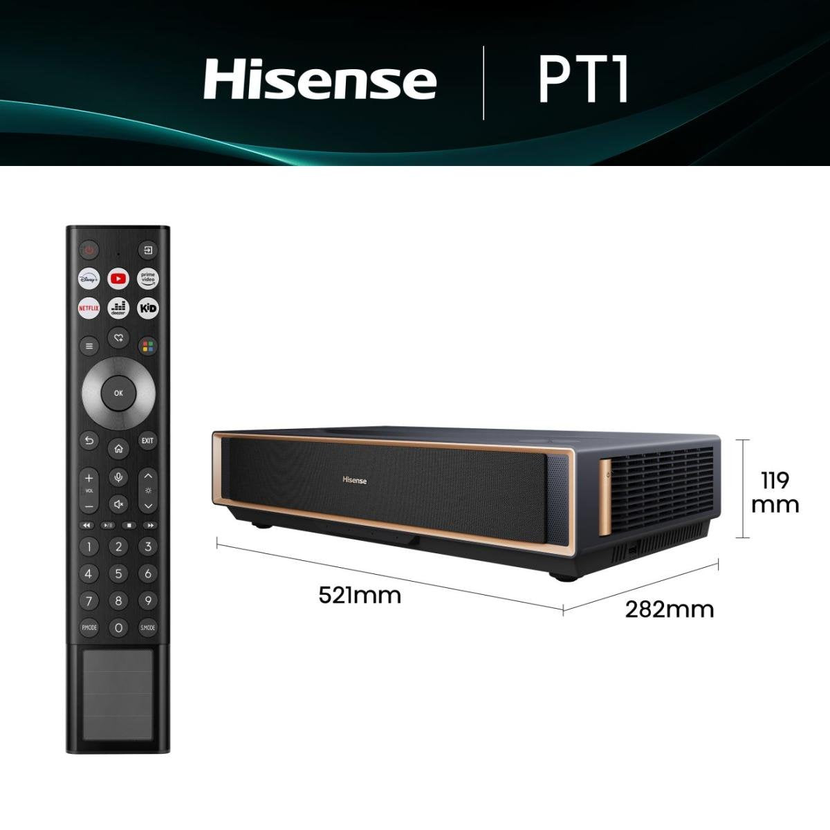 EAN 6942351423012 - Hisense PT1 Proyector de alcance ultracorto UHD 4K (3840x2160) 3D Negro imagen 1
