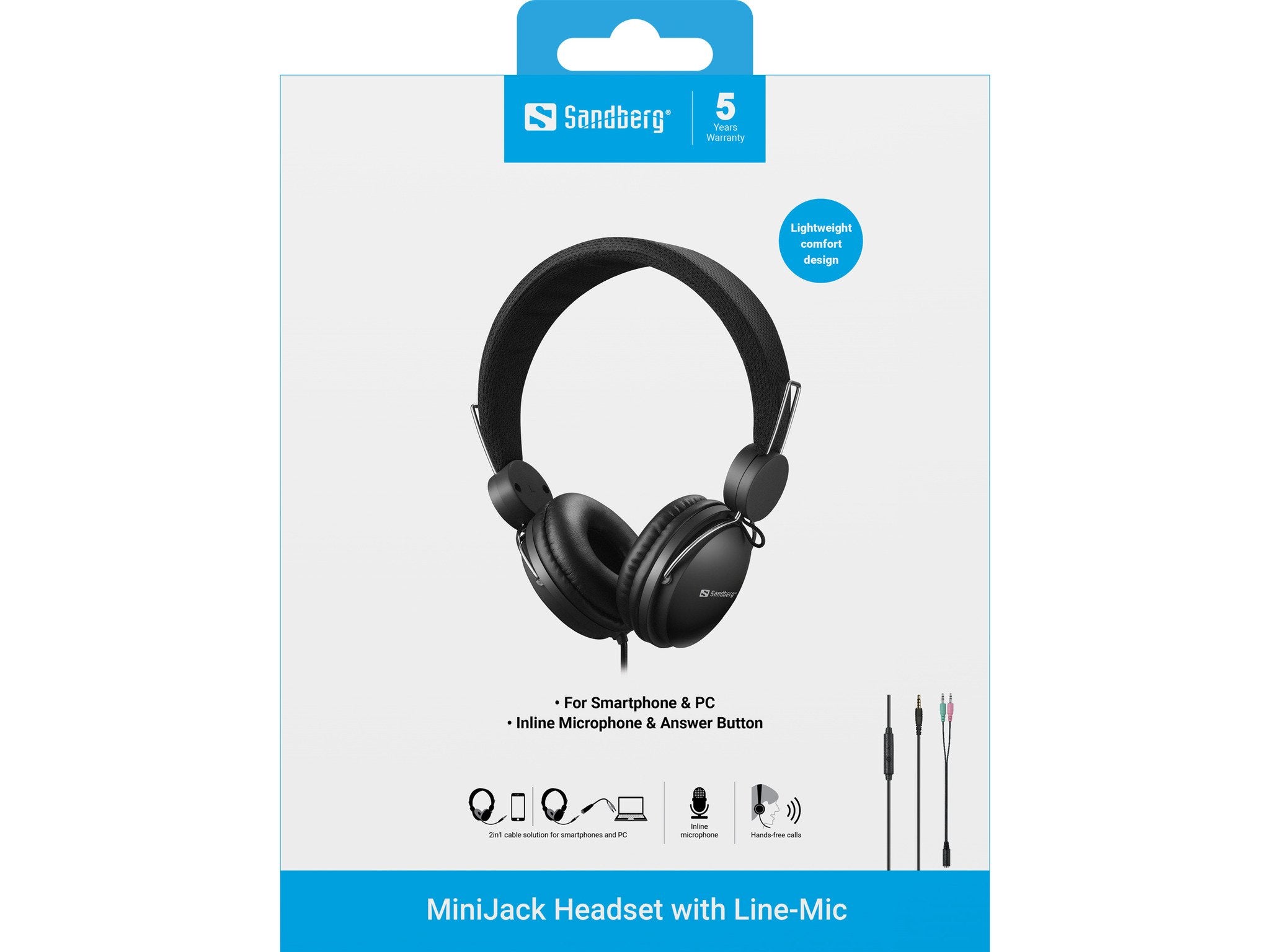 EAN 5705730126345 - Sandberg 126-34 auricular y casco Auriculares Alámbrico Diadema Llamadas/Música Negro imagen 7
