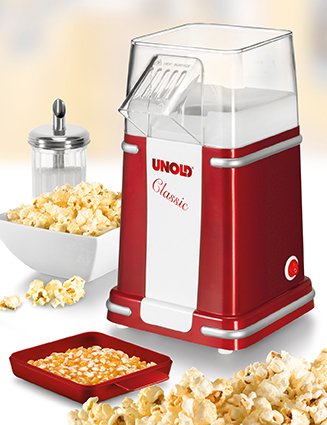 Unold Classic Palomitas De Maiz Poppers Rojo, Plata, Blanco 900 W