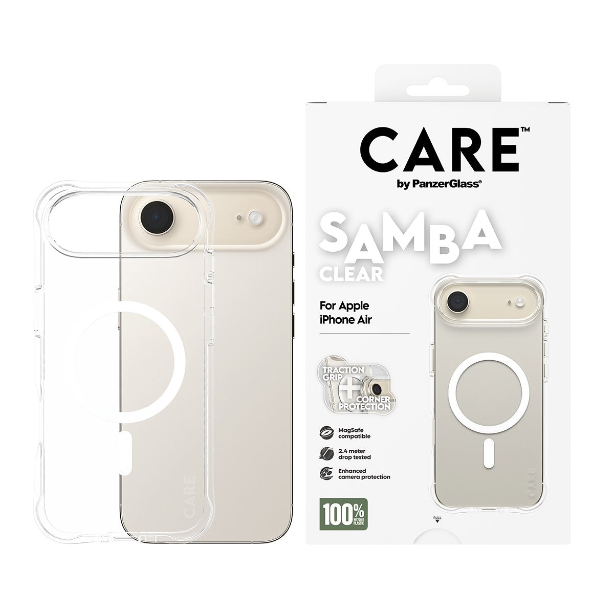 EAN 5715685027048 - PanzerGlass CARE™ by ® Samba Case Transparent w. White MagSafe iPhone Air funda para teléfono móvil Trans imagen 2