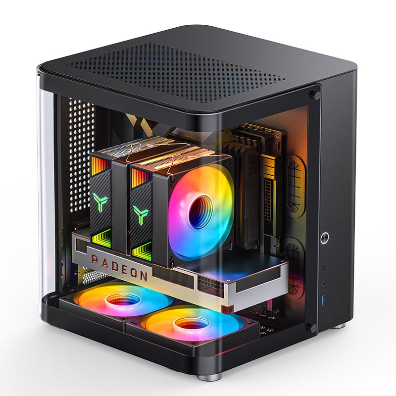Jonsbo Tk-1 2.0 Micro-Atx Gehäuse, Temperojo Glass - Negro