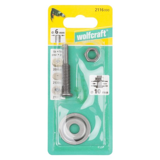 Vástago Portaútil Para Ø10mm  10x6mm 2116000 Wolfcraft
