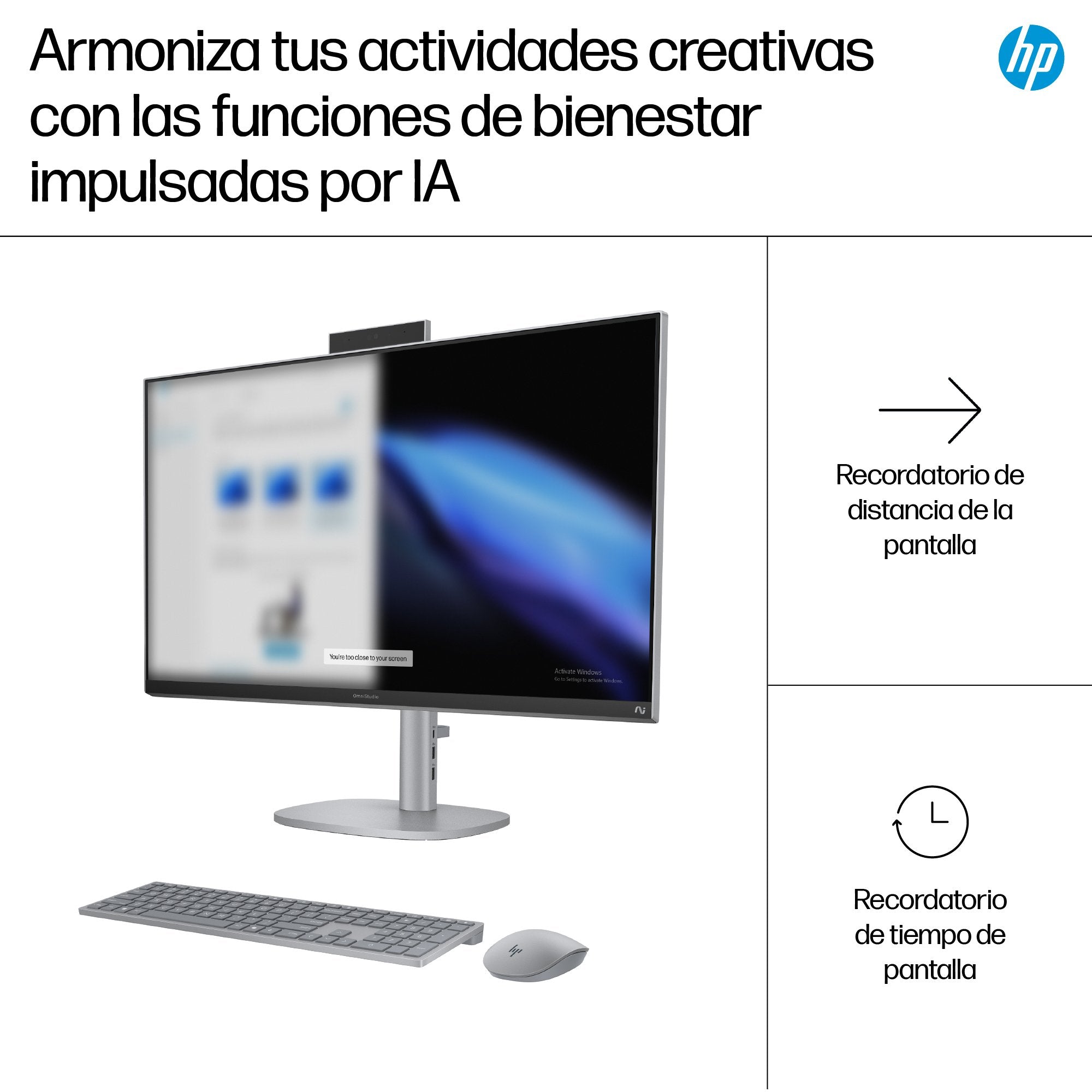 Pc All In One Hp Omnistudio X 27-Cs1006ns Intel Core Ultra 5-226v 16gb 1tb Ssd 27' Win11