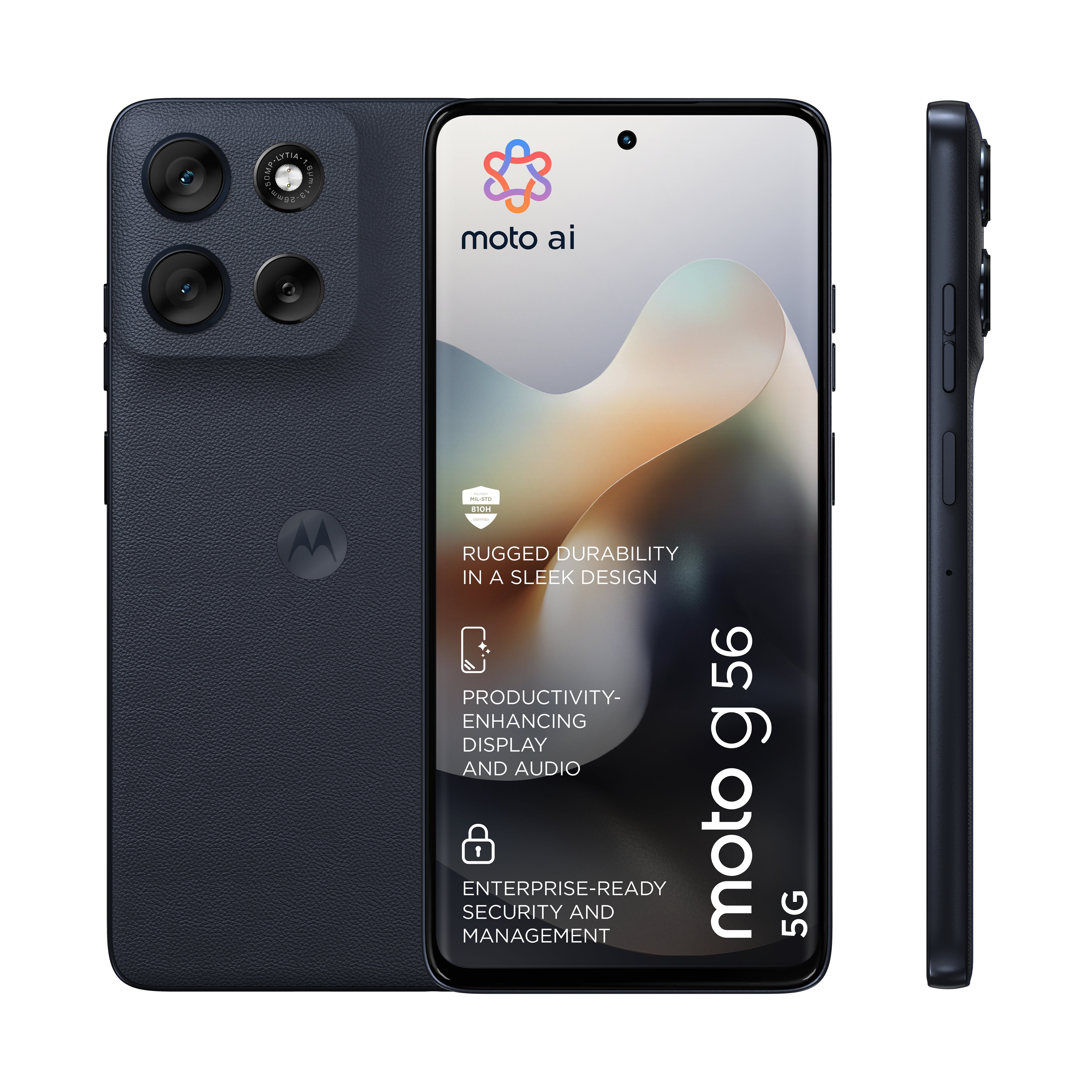 EAN 0840493603605 - Motorola moto g56 5G 17,1 cm (6.72") Ranura híbrida Dual SIM Android 15 USB Tipo C 8 GB 256 GB 5200 mAh N imagen 3