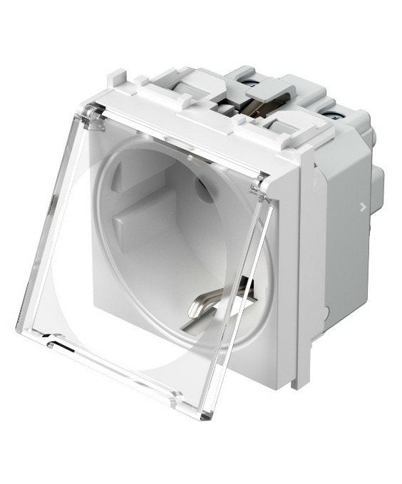 EAN 3831006929579 - TEM VM11PT toma de corriente Schuko Transparente, Blanco imagen 2