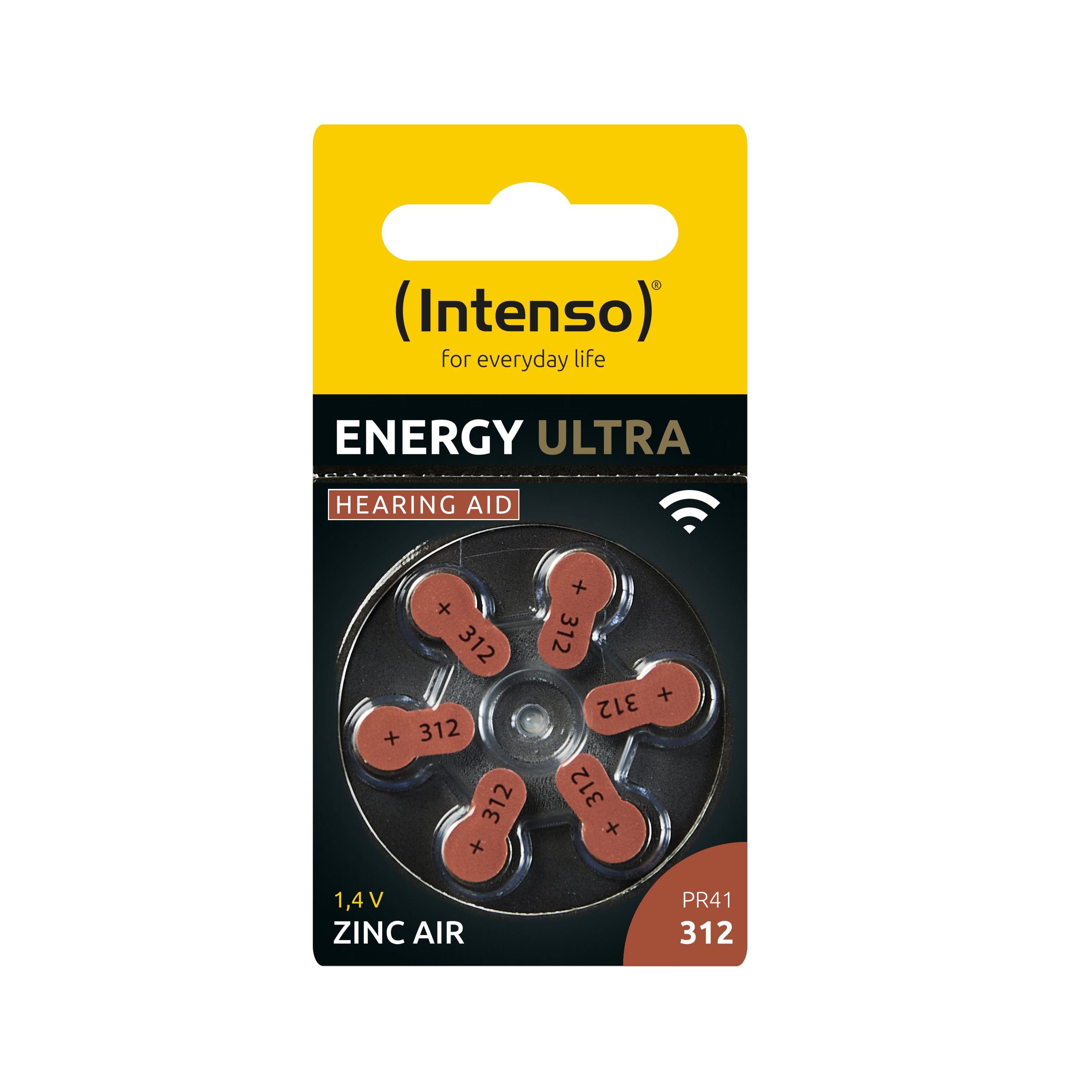 Intenso Bateria Zinc Air, 312, 1.45v
