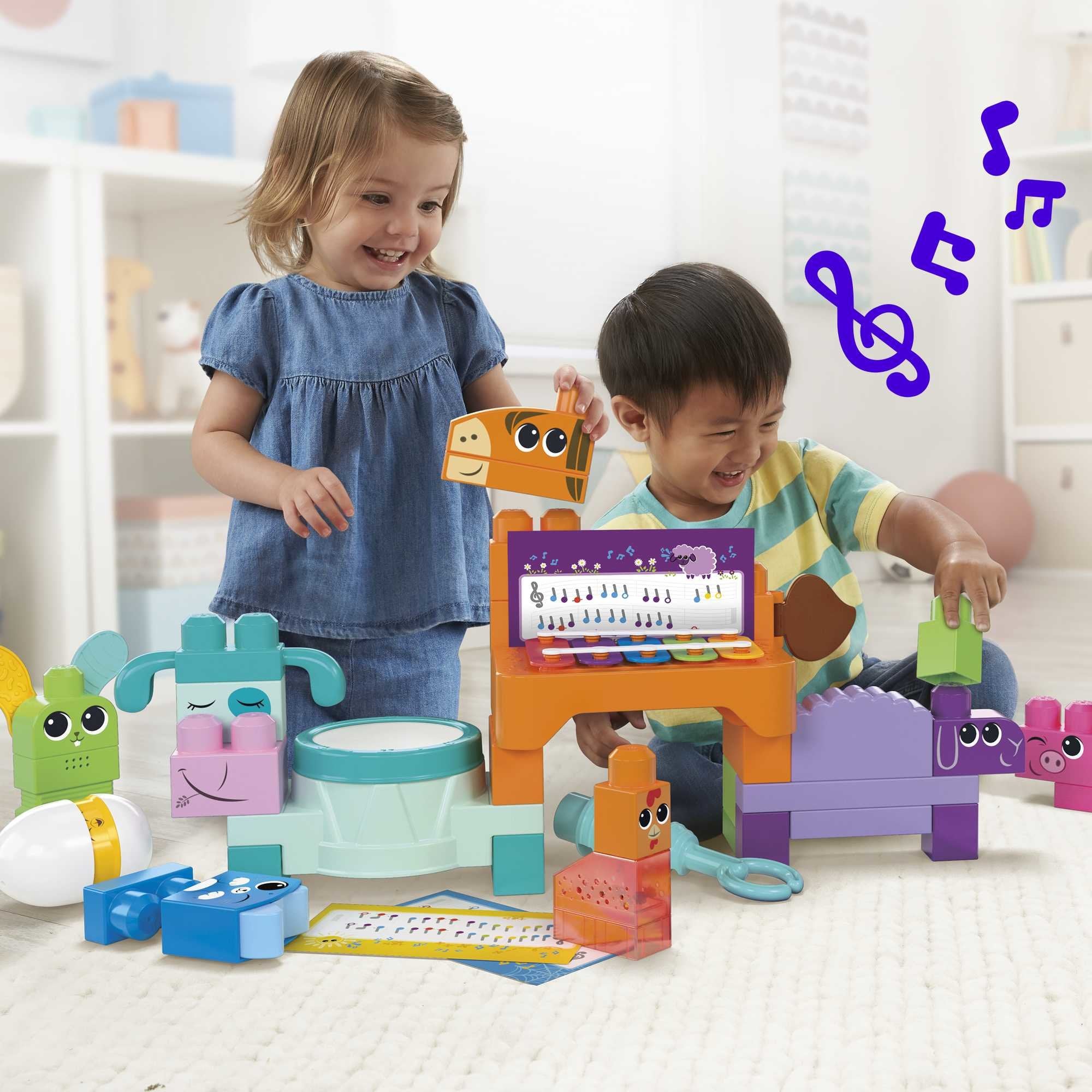 Mattel Mega Bloks Musical Fun Farm Animals
