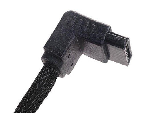Silverstone Cp08 Cable Sata3 6gb/S Blindado 50cm Acodado