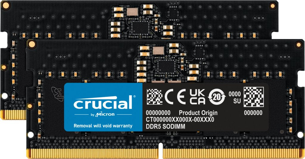 Memoria  Crucial Ddr5-5600 Kit  16gb 2x8gb Sodimm Cl46 (16gbit)