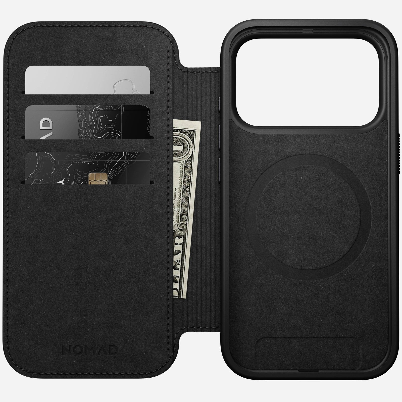 Nomad Modern Leather Folio Iphone 17 Pro Black