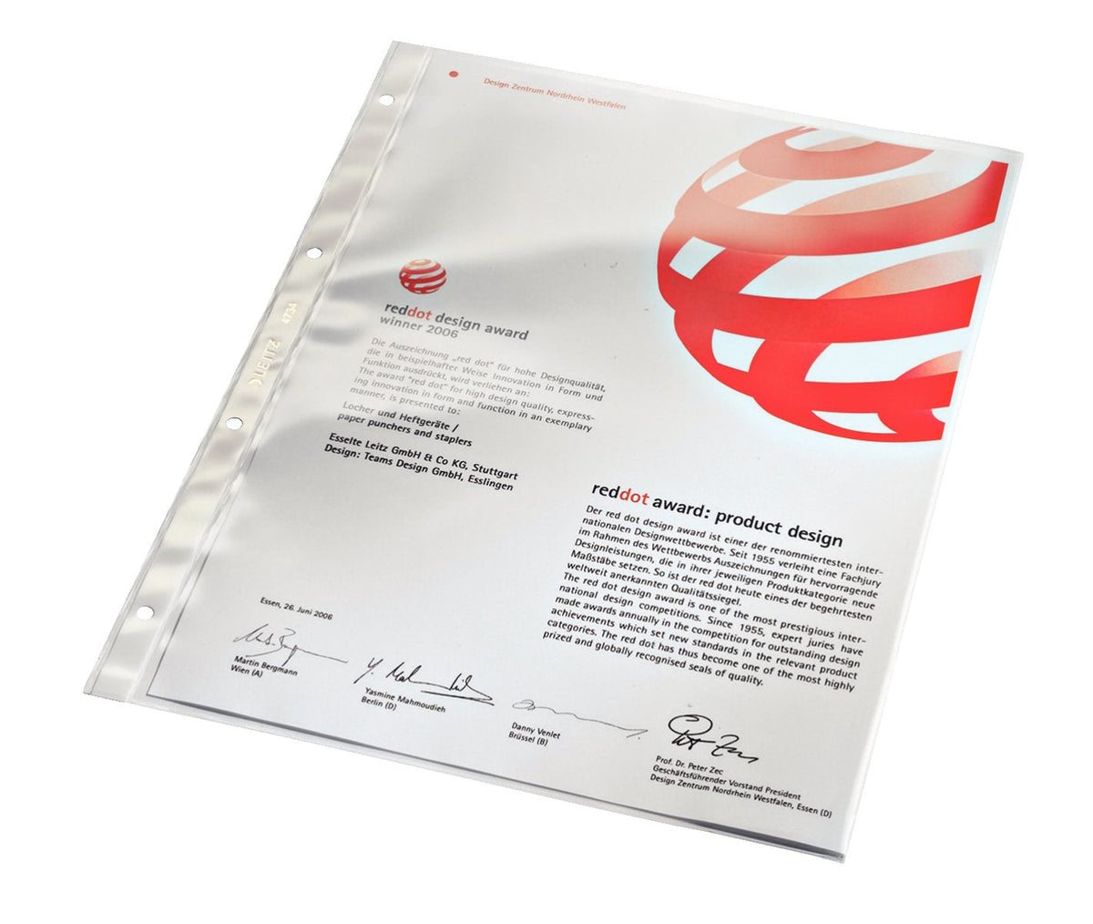 Esselte Leitz Fundas Para Documentos Din A4 0.08 Mm Glasklar