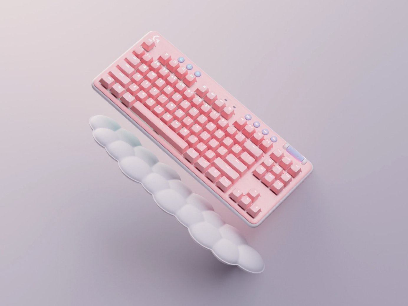 Logitech G G715 Teclado Sin Teclado Numérico Retroiluminación Bluetooth 2.4 Ghz Azerty Francés Interruptor: Tactile Blanco