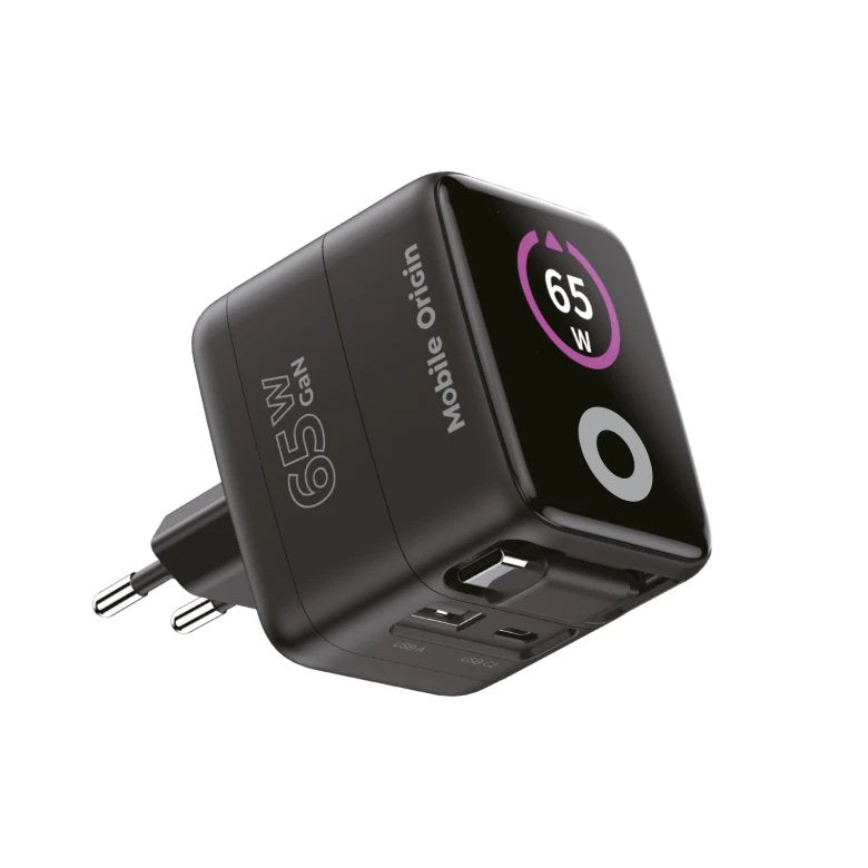 Mobile Origin 65w Gan Charger Pw3 Usb-C Ret. Cable 65cm+Usb-A