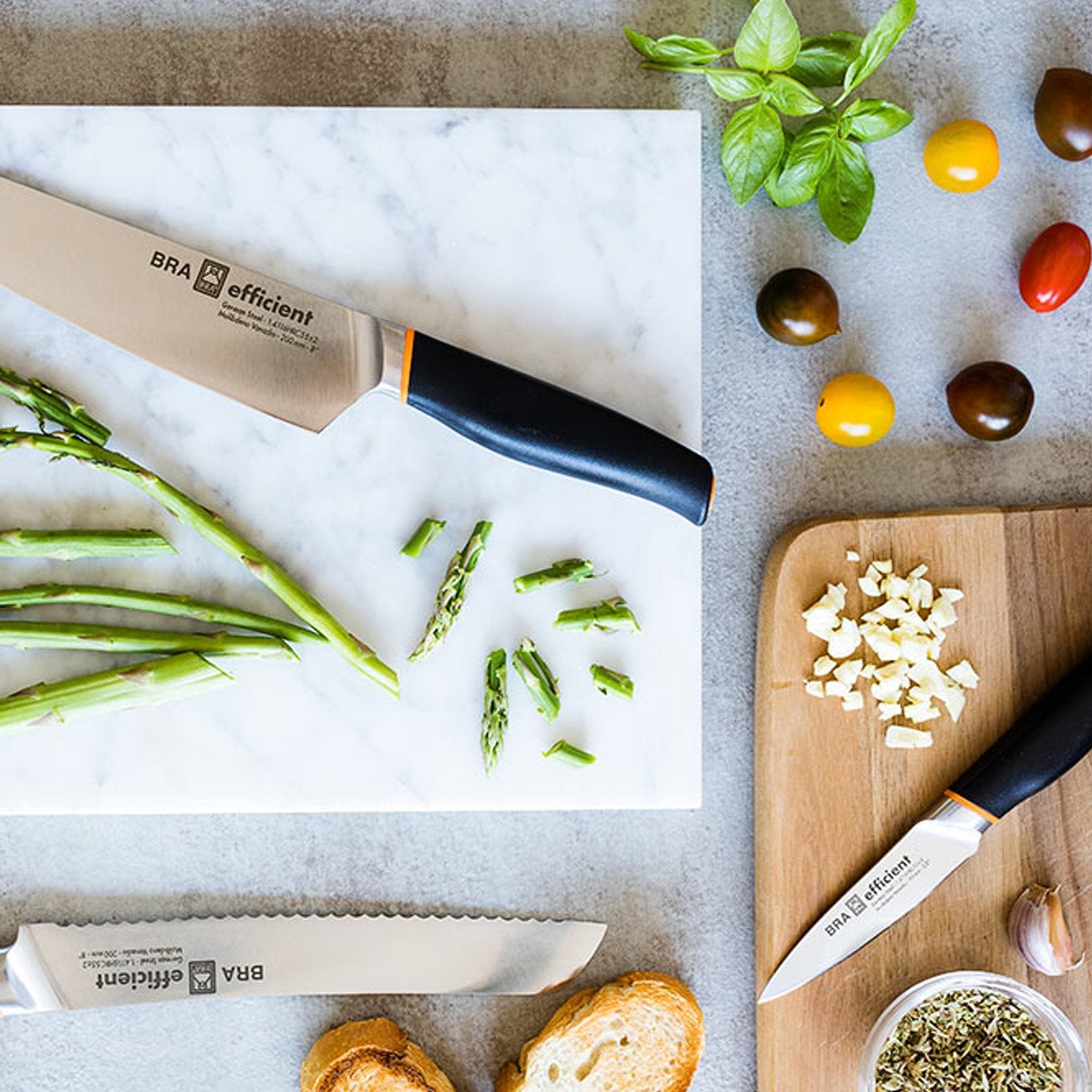 Cuchillo Cocinero Bra Efficient A198006 Hoja 200mm Acero Inoxidable