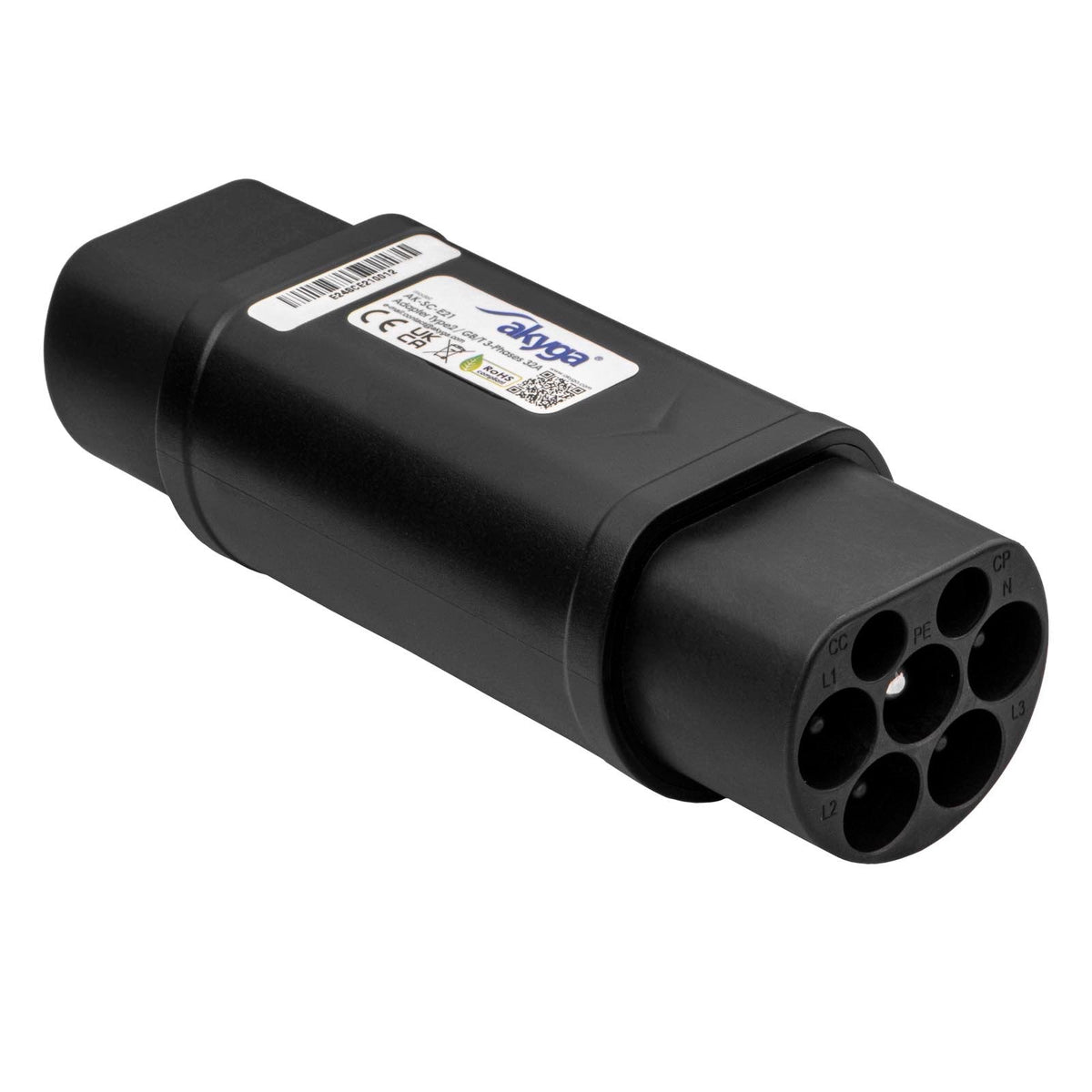 Akyga Ak-Sc-E21 Ladekabel-Adapter [1x Typ 2 (Iec 62196-2) Stecker - 1x Gb/T (20234.2-2015) Stecker] Type 2 3 0 M