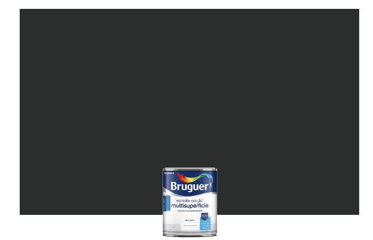 Esmalte Acrylic Multisuperficie Brillante Negro 0,750l 5057426 Bruguer