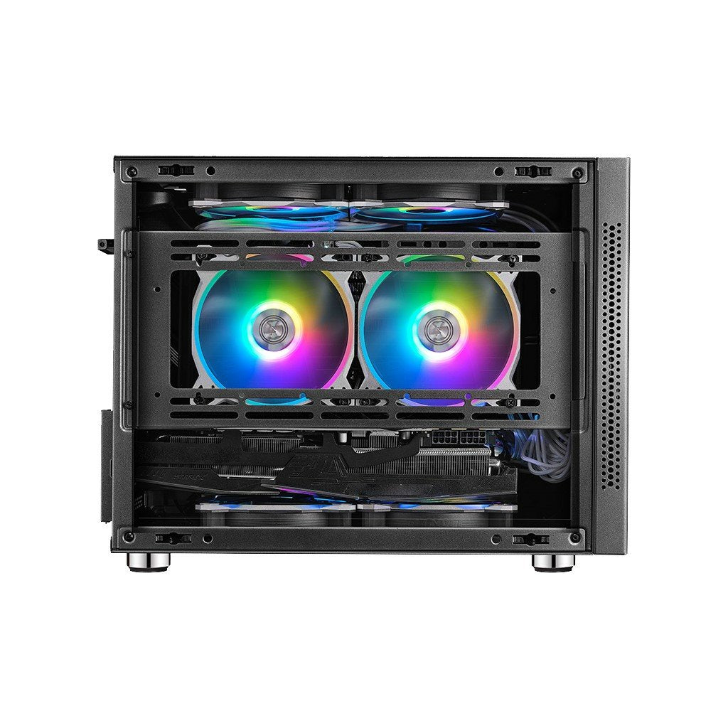 Caja Pc Inter-Tech Micro Atx Im-1 Pocket Negro Sin Fuente De Alimentación