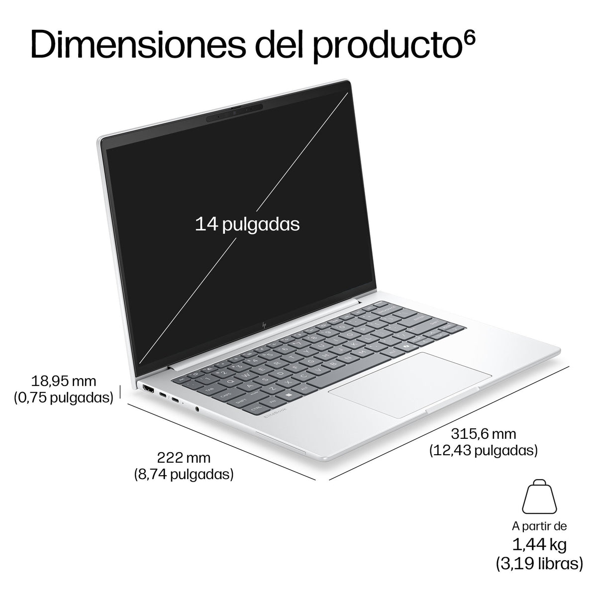 EAN 0826581033110 - HP EliteBook 8 G2a 14 inch Notebook Next Gen AI PC Wolf Pro Security Edition Copilot+ PC AMD Ryzen AI 7 P imagen 13
