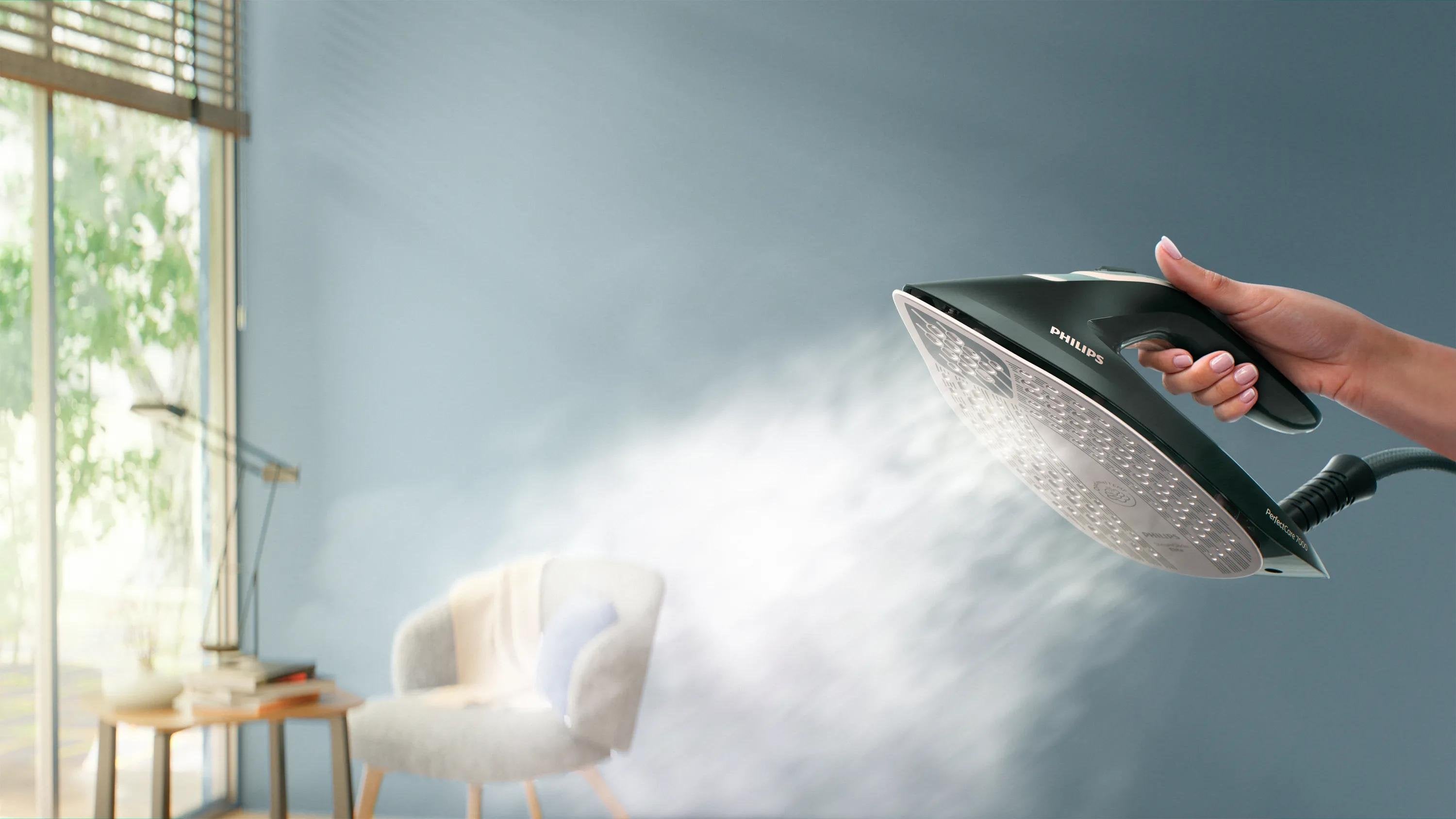 EAN 8720389058325 - Philips PSG7300/20 estación plancha al vapor 3120 W 1,5 L Suela SteamGlide Elite Azul oscuro, Gris imagen 8