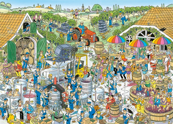 Jan Van Haasteren - The Winery,  1000 Piece Puzzle (19095)
