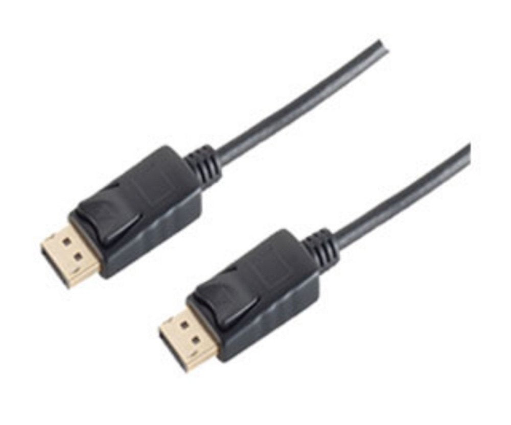 Cable Displayport (M/M) 1m 4k 60hz 1,2 Chapado En Oro Negro