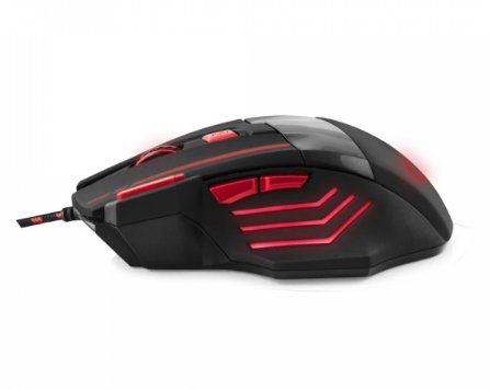 Raton Esperanza Egm201r Mx201 Wolf - Cableado 7d Gaming Optical Mouse Usb - Rojo