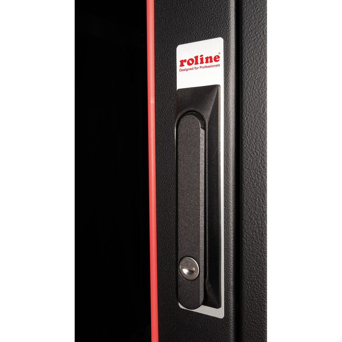 Roline 19-Zoll Netzwerkschrank Pro 47 He, 600x600 Bxt Glastr Schwarz