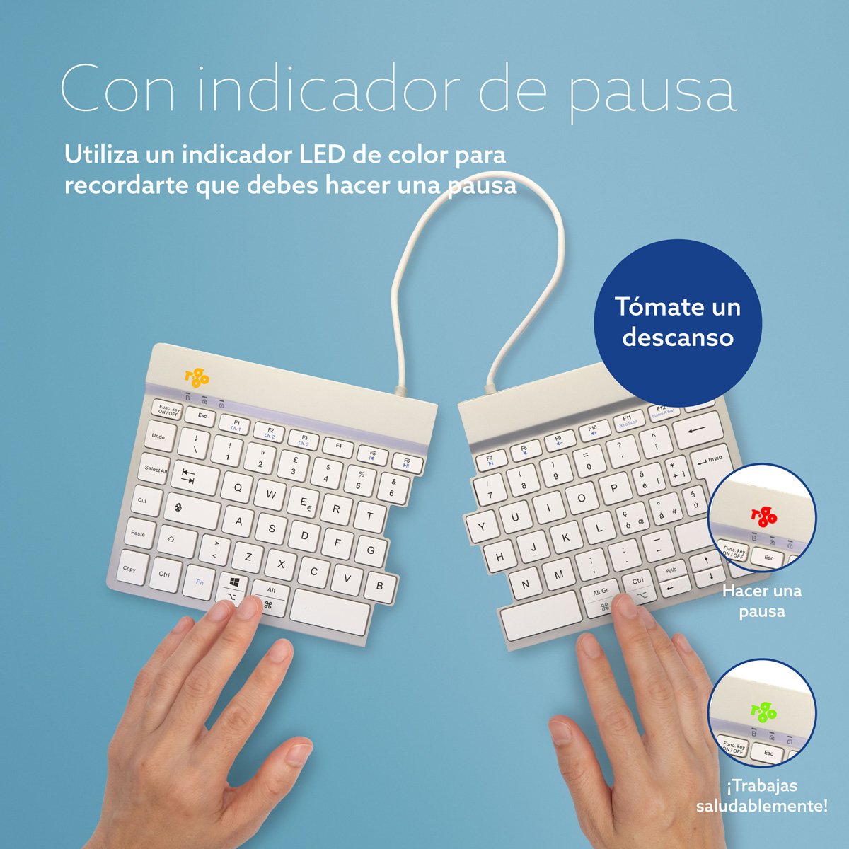 EAN 8719274492269 - R-Go Tools R-Go Split Break v2 teclado Universal Italiano imagen 12