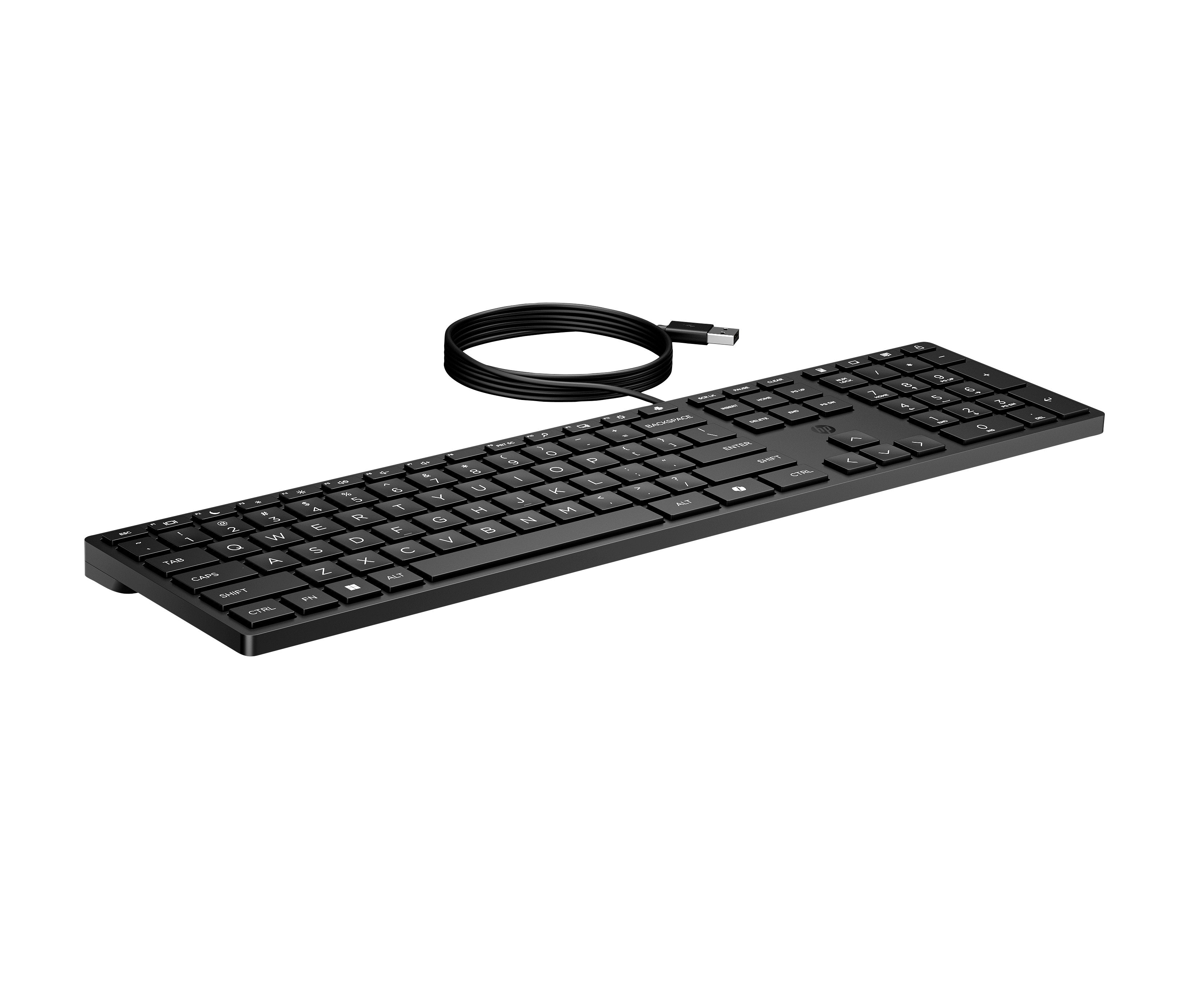 EAN 0194721888051 - HP 320K Wired Keyboard teclado Oficina USB Negro imagen 2