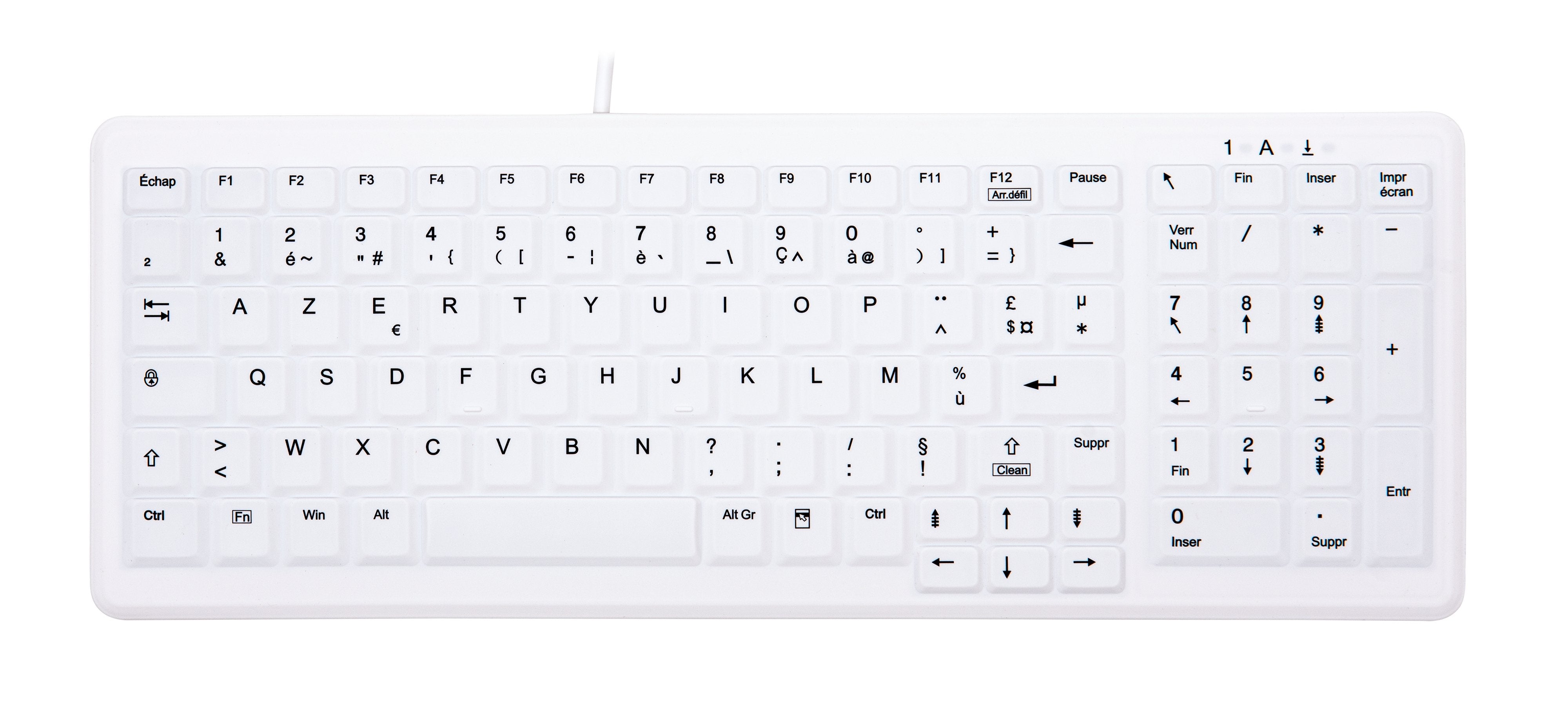 EAN 7061118207135 - Contour Design Active Key AK-C7000 teclado Médico USB AZERTY Francés Blanco imagen 1