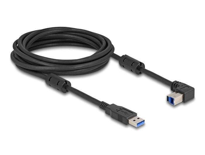 Delock 81107 Cable Usb 5 Gbps Tipo-A Macho A Tipo-B Macho 90° Acodado Hacia Arriba 5 M