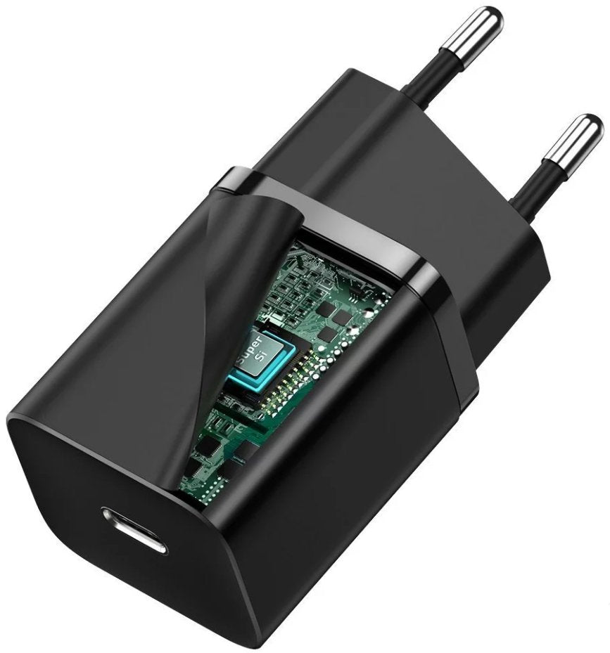 EAN 6953156205062 - Baseus CCSUPJ01 cargador de dispositivo móvil Universal Negro Corriente alterna Carga rápida Interior imagen 7