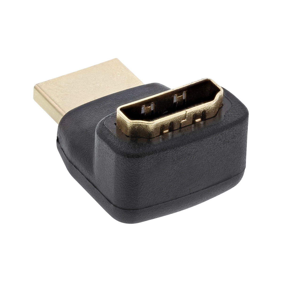 Adaptador Hdmi Inline, Macho/Hembra, En Ángulo Hacia Arriba, Contactos Dorados, Compatible Con 4k2k