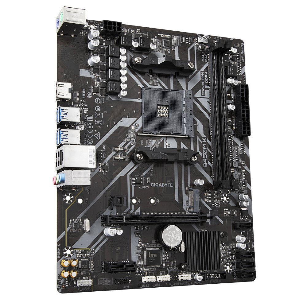 Placa Base Gigabyte B450m K Socket Am4 Micro Atx