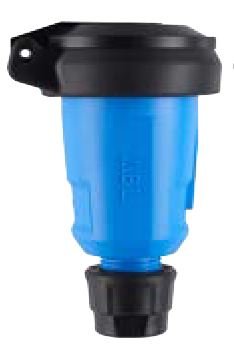 Abl 100000086 Hightech Kupplung, Schuko, Elamid, Blau,Selbstschl. Ip54, Typ 1580