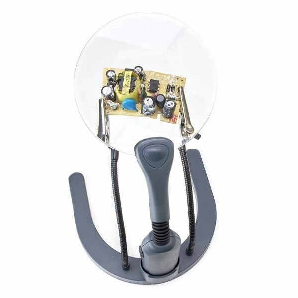 Carson Helpinghands Magnifier Lente De Aumento Y Lupa 2x Gris, Transparente