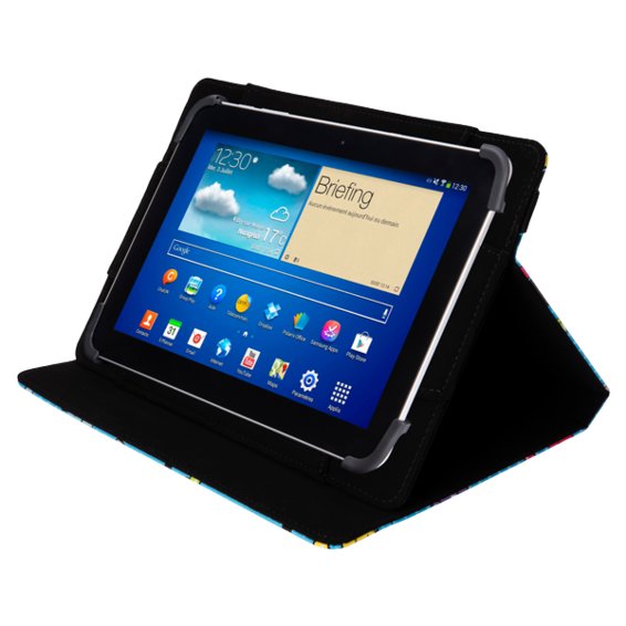 Funda Universal Rotatory 360 Silver Ht Para Tablet 9-10.1" Cactoos Green Metal