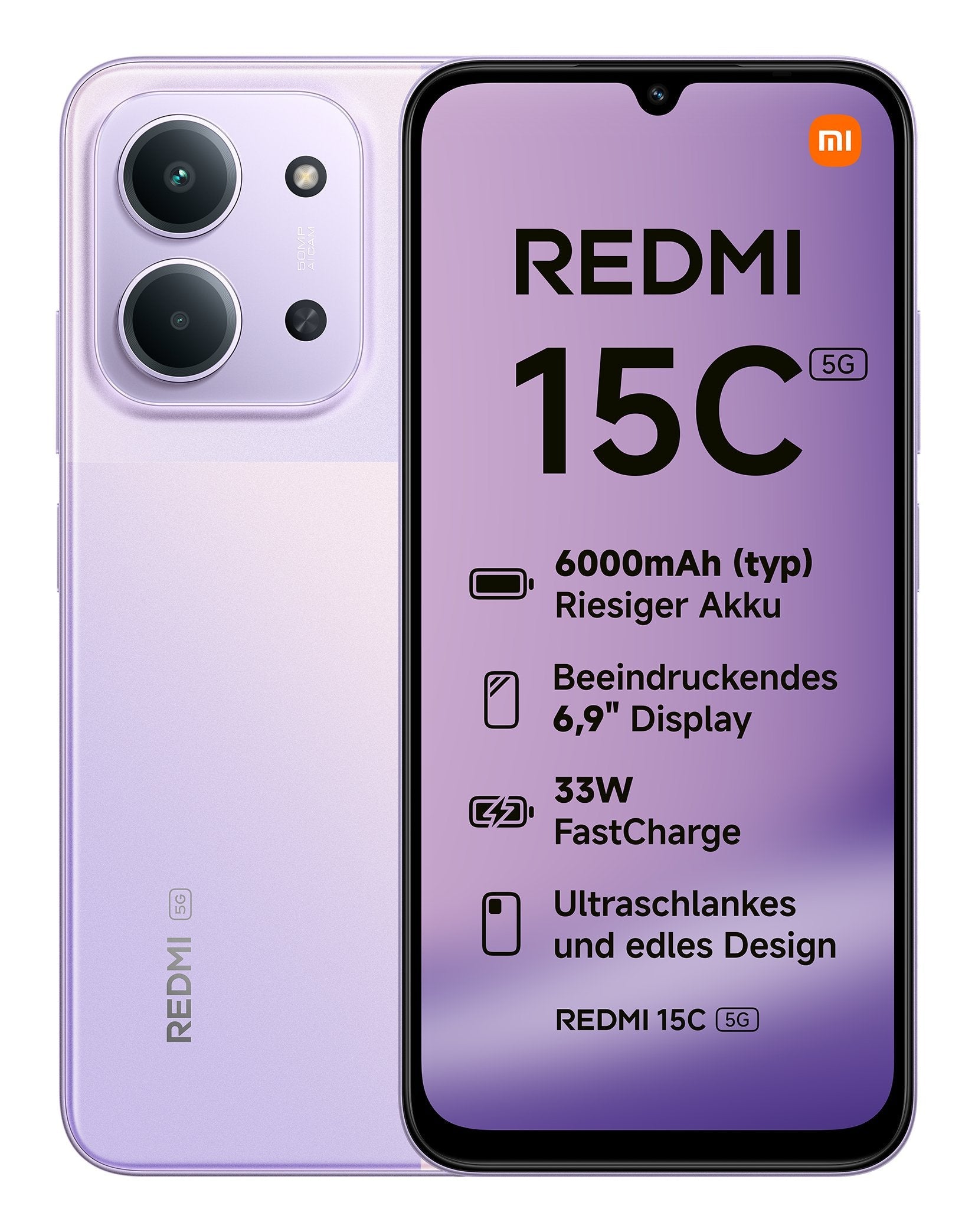 Xiaomi Redmi 15c 5g 128gb  Dusk Purple, Hyper Os, 4gb Mzb0lljeu