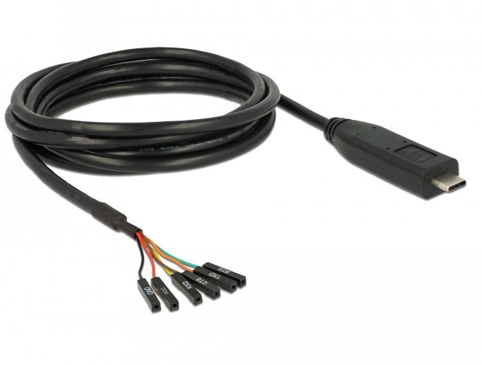 Delock 63946 Converter Usb Type-C 2.0 Male To Lvttl 3.3 V 6 Pin Pin Header Female Separate 2.0 M