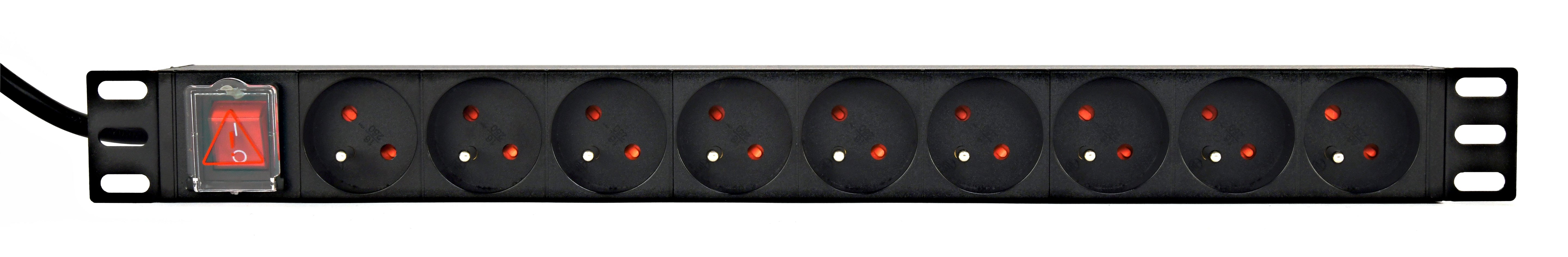 EAN 8716309127196 - Gembird *Rack power strip PDU 9xFR 1U 16A F imagen 1