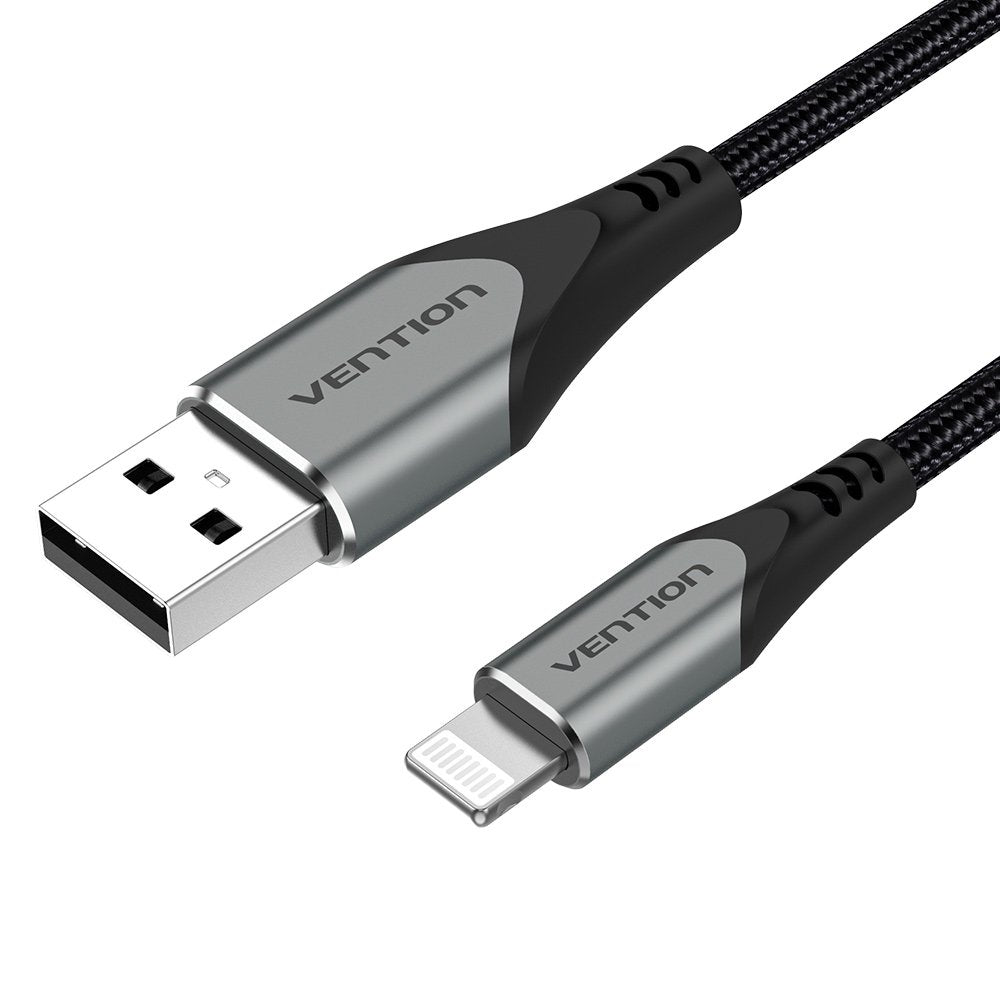 Cable Usb 2.0 Lightning Vention Labhh Usb Macho Lightning Macho 2m Gris