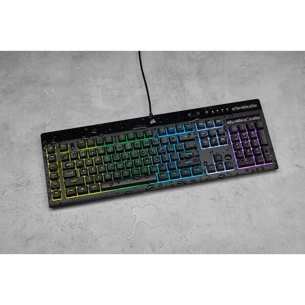 Teclado Corsair Usb K55 Rgb Pro Gaming Reposamuñeca Extraible