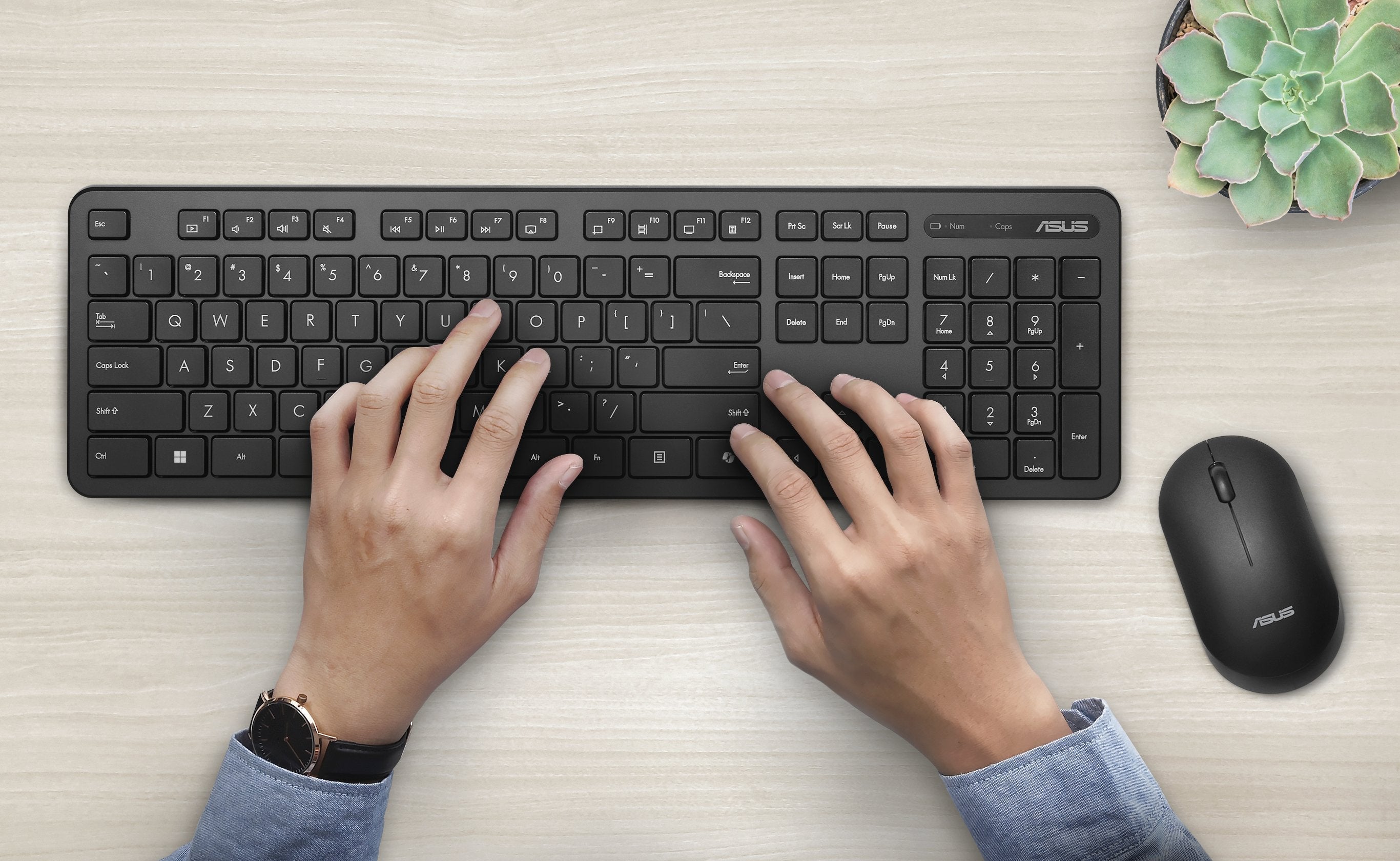 EAN 4711387539606 - ASUS CW100 teclado Ratón incluido Universal RF inalámbrica + USB Negro imagen 13