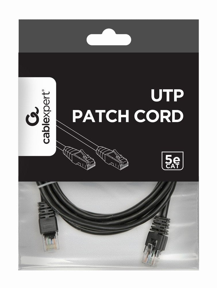 Cable Red Gembird Utp Cat5e 2m Negro